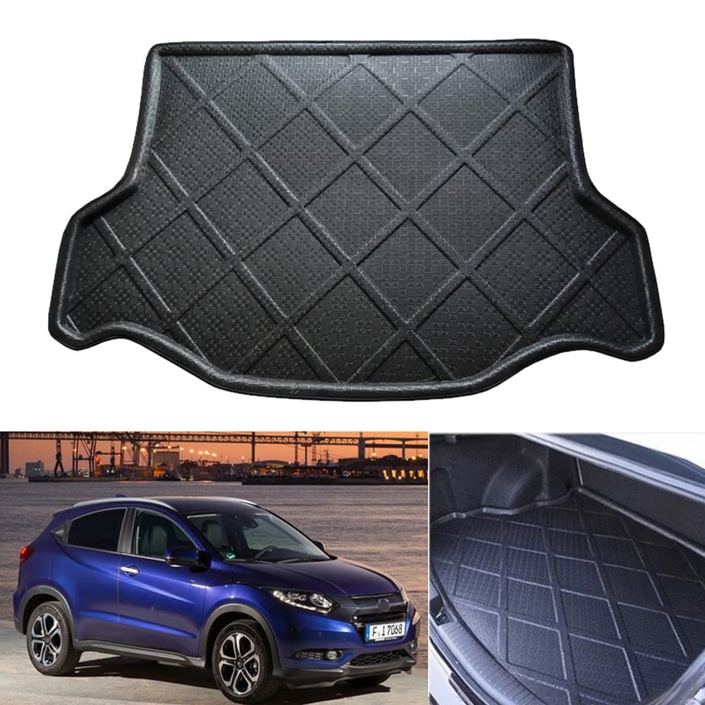 1pcs Black Color Car Mat Car Boot Mat Cargo Mat Trunk Cargo Liner Floor Mat Compatible with Honda HRV HR-V 2016 2017 2018 2019 2020 2021 2022