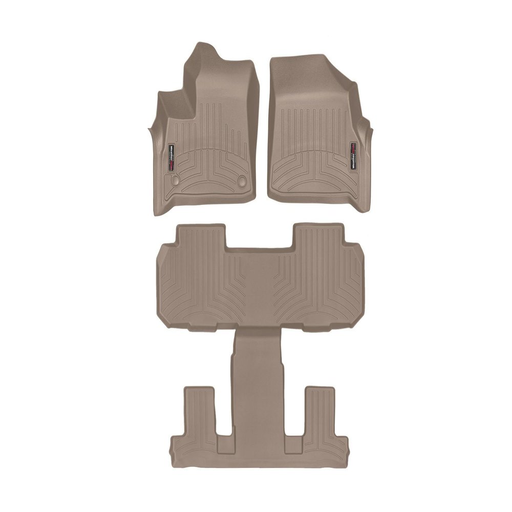 WeatherTech Custom Fit FloorLiners for Buick Enclave - Full Set (4512691-4512282), Tan