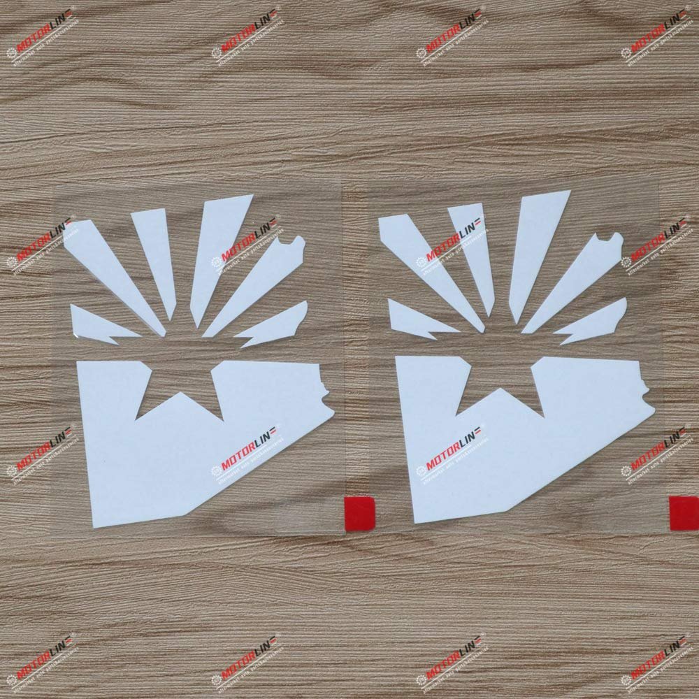 2X White 4'' Arizona Flag Map Decal Sticker American State Car Vinyl die Cut no bkgrd