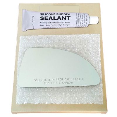Passenger Side Mirror Replacement Glass + Glue for 06-12 Chevrolet Impala