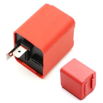 iJDMTOY 2-Pin FLL007 FL2 Electronic LED Flasher Relay Fix Compatible with Car LED Turn Signal Bulbs Hyper Flash Issue