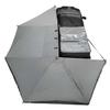 Overland Vehicle Systems 19519907 HD Nomadic 270 Degree Awning Driver Side | 129 Sq Ft of Coverage | Dark Gray Fabric with Travel Cover Included | Twist and Lock Technology | Weather-Resistant view 1