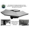 Overland Vehicle Systems 19519907 HD Nomadic 270 Degree Awning Driver Side | 129 Sq Ft of Coverage | Dark Gray Fabric with Travel Cover Included | Twist and Lock Technology | Weather-Resistant view 2