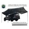 Overland Vehicle Systems 19519907 HD Nomadic 270 Degree Awning Driver Side | 129 Sq Ft of Coverage | Dark Gray Fabric with Travel Cover Included | Twist and Lock Technology | Weather-Resistant view 4
