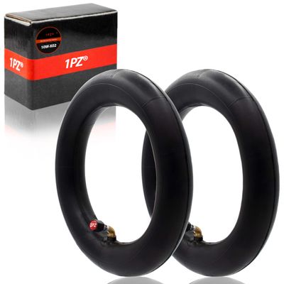 1PZ 2-Pack Heavy-Duty 90 Valve 10x2 10x2.125 Inner Tube Replacement for 10x1.90 10x1.95 54-152 2-Wheel Self Balancing Electric Scooter Kid Bike Baby Jogger Swagtron Swagcycle Trike Strollers