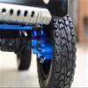 GPM For Traxxas TRX-4 Upgrade Parts Aluminum Front C-Hubs + Knuckle Arms + Spindle Gear + CVD Shaft + Steering Link - 61Pc Set Blue view 3