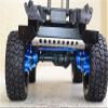 GPM For Traxxas TRX-4 Upgrade Parts Aluminum Front C-Hubs + Knuckle Arms + Spindle Gear + CVD Shaft + Steering Link - 61Pc Set Blue view 4