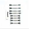 GPM For Traxxas 1/16 Mini E-Revo Upgrade Parts Stainless Steel Adjustable Tie Rods - 10Pc Set Original Color view 1