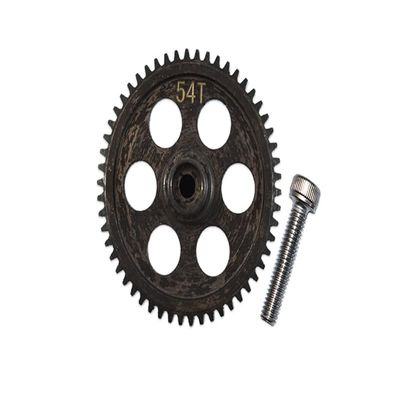 X-Rider 1/8 Flamingo RC Tricycle Upgrade Parts Harden Steel #45 Rear Main Gear (54T) - 1Pc Set Black
