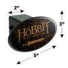 GRAPHICS & MORE The Hobbit Battle of the Five Armies Logo Oval Tow Trailer Hitch Cover Plug Insert view 3