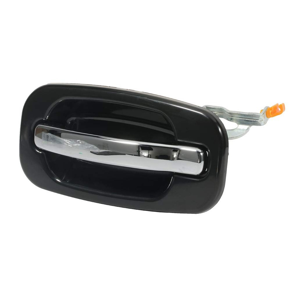 SCITOO Chrome Door Handle Exterior Rear Left Side Replacement fit for 2000-2007 for Chevy Silverado for GMC Sierra