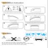 CBX Auto 4pcs for 2014-2017 Cherokee Sun Rain Guard Window Visors view 4