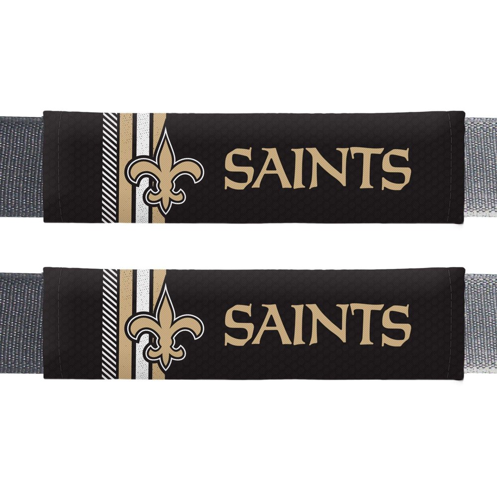 Fremont Die NFL New Orleans Saints Rally Seat Belt Pads, Universal Fit, Universal Fit, Team Colors