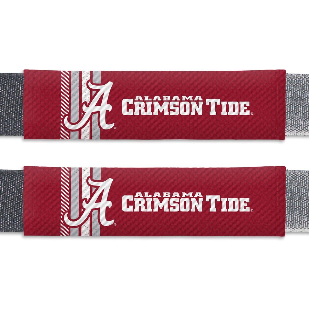 Fremont Die NCAA Alabama Crimson Tide Rally Seat Belt Pads, Universal Fit, Universal Fit, Team Colors
