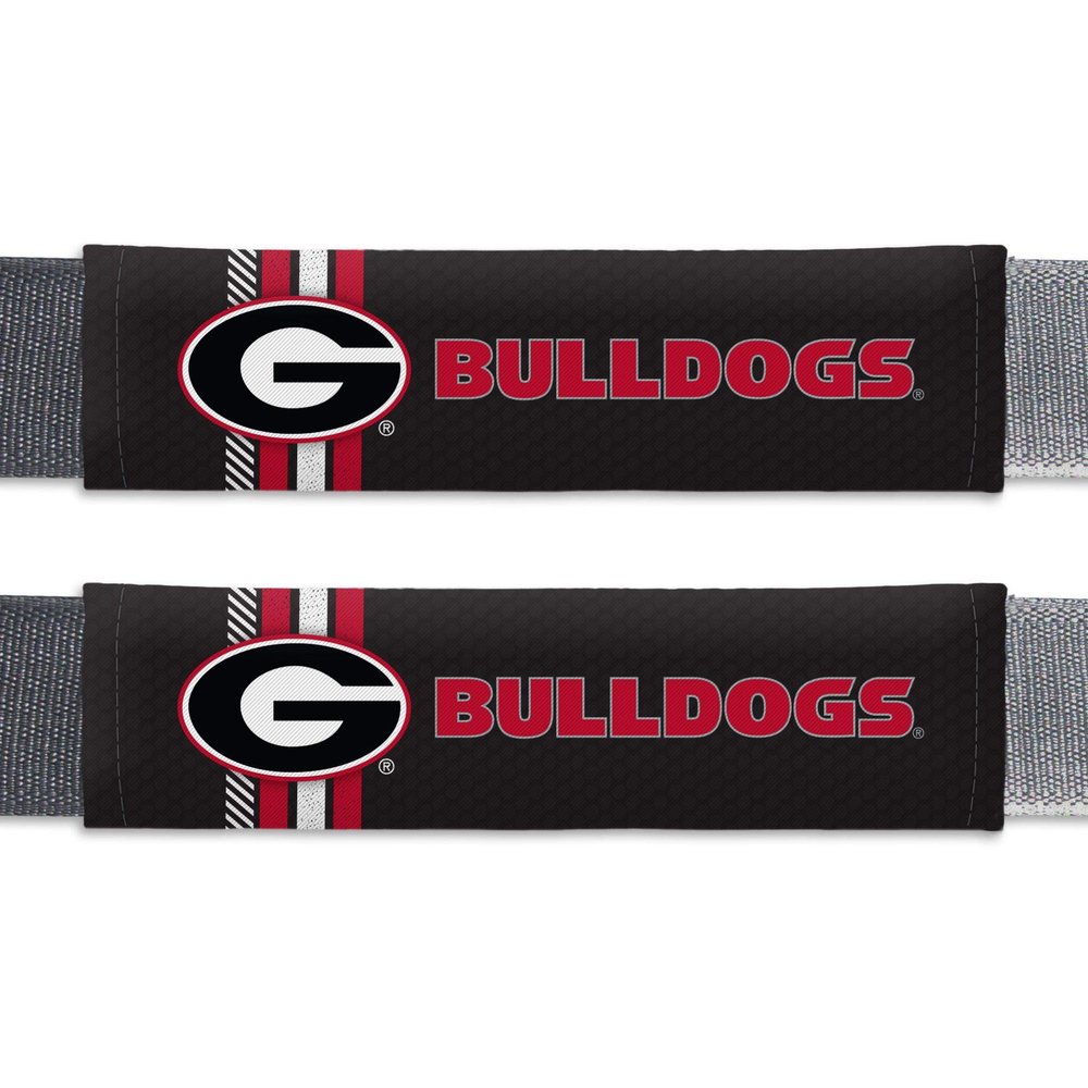 Fremont Die NCAA Georgia Bulldogs Rally Seat Belt Pads, Universal Fit, Universal Fit, Team Colors