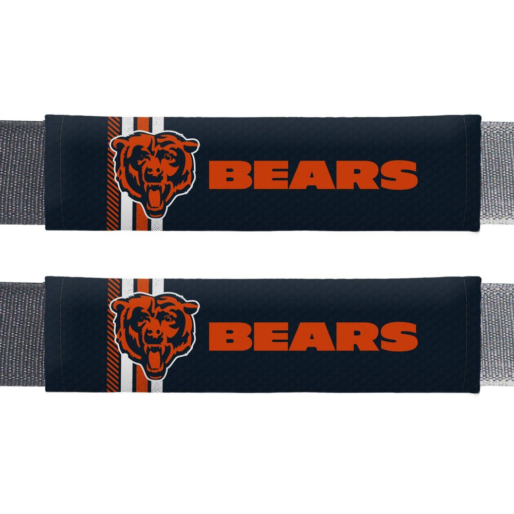 Fremont Die NFL Chicago Bears Rally Seat Belt Pads, Universal Fit, Universal Fit, Team Colors