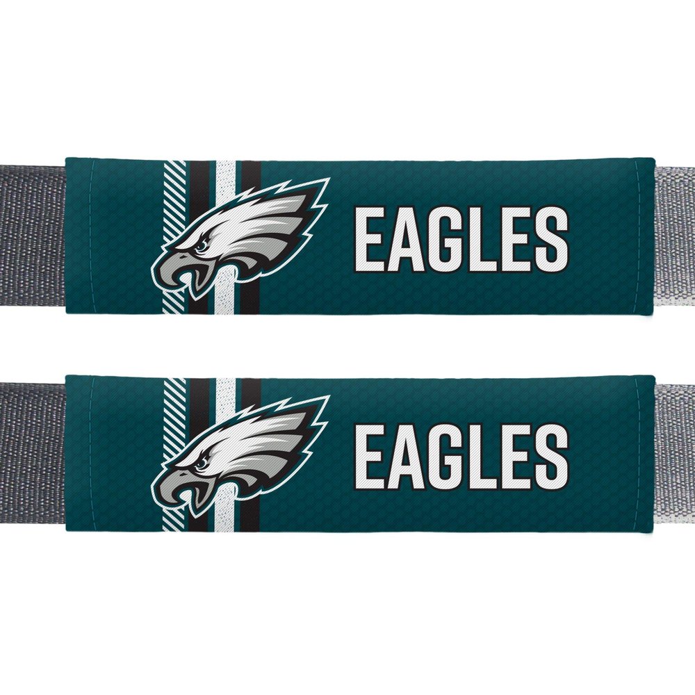 Fremont Die NFL Philadelphia Eagles Rally Seat Belt Pads, Universal Fit, Universal Fit, Team Colors