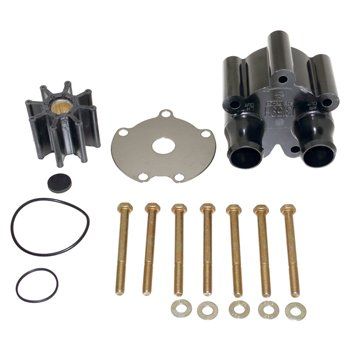 emp Water Pump Impeller Kit W Plastic Housing for Mercruiser Inboard, Bravo & TRS V8 305 350 454 502 5.0L 5.7L 7.4L 8.2L Replaces 18-3150 46-807151A14 46-807151A7