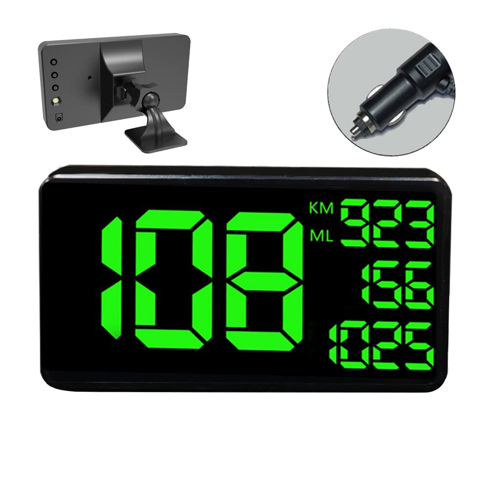 Kingneed Truck GPS Speedometer 6.2 inch Extend Digital Display Vehicle Odometer Trip Meter Course Overspeed Alarm MPH/KMH