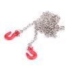 Zerone RC Trailer Chain Hook, 1:10 Chain Trailer Winch Hook, Metal Mini Chain Hook and Trailer Tow Shackles, Tow Rope Winch Shackles Accessory for RC Climbing Crawler Car Accessory Parts view 3