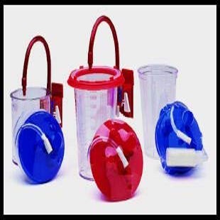 Medi-Vac Canister, 1200 mL Shut-Off Valve/Locking Lid, 65651-312 - CASE of 30