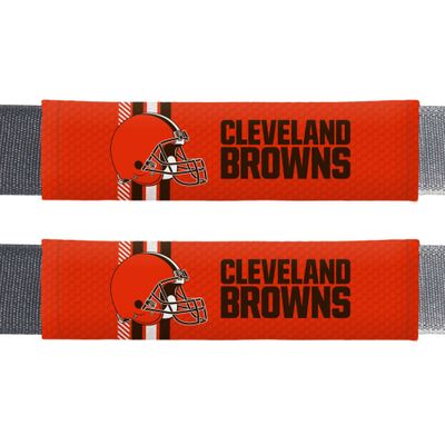 Fremont Die NFL Cleveland Browns Rally Seat Belt Pads, Universal Fit, Universal Fit, Team Colors