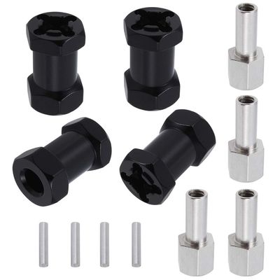 Aluminum 12mm Hex Wheel Hub Wheel Spacers 20mm Offset Extension Drive Adapter for 1/10 SCX10 II Gen7 Gen8 D90 RC Truck (20mm)