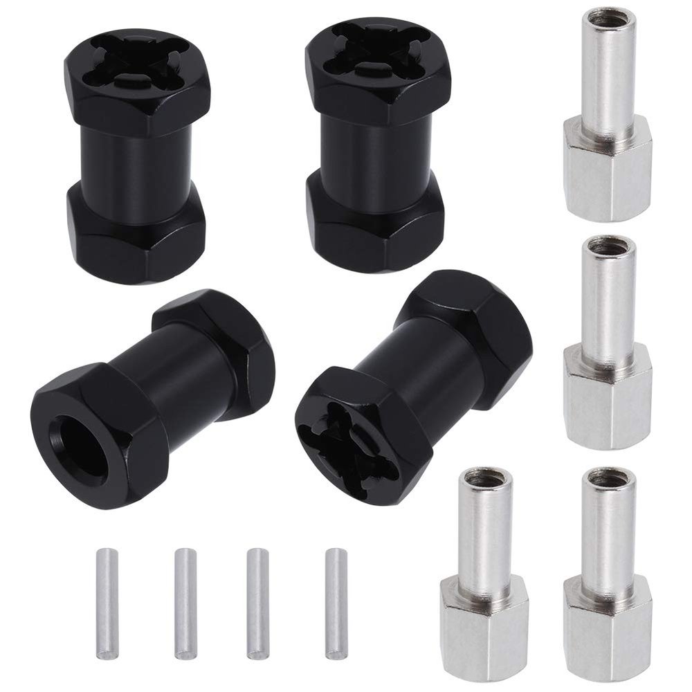 Aluminum 12mm Hex Wheel Hub Wheel Spacers 20mm Offset Extension Drive Adapter for 1/10 SCX10 II Gen7 Gen8 D90 RC Truck (20mm)