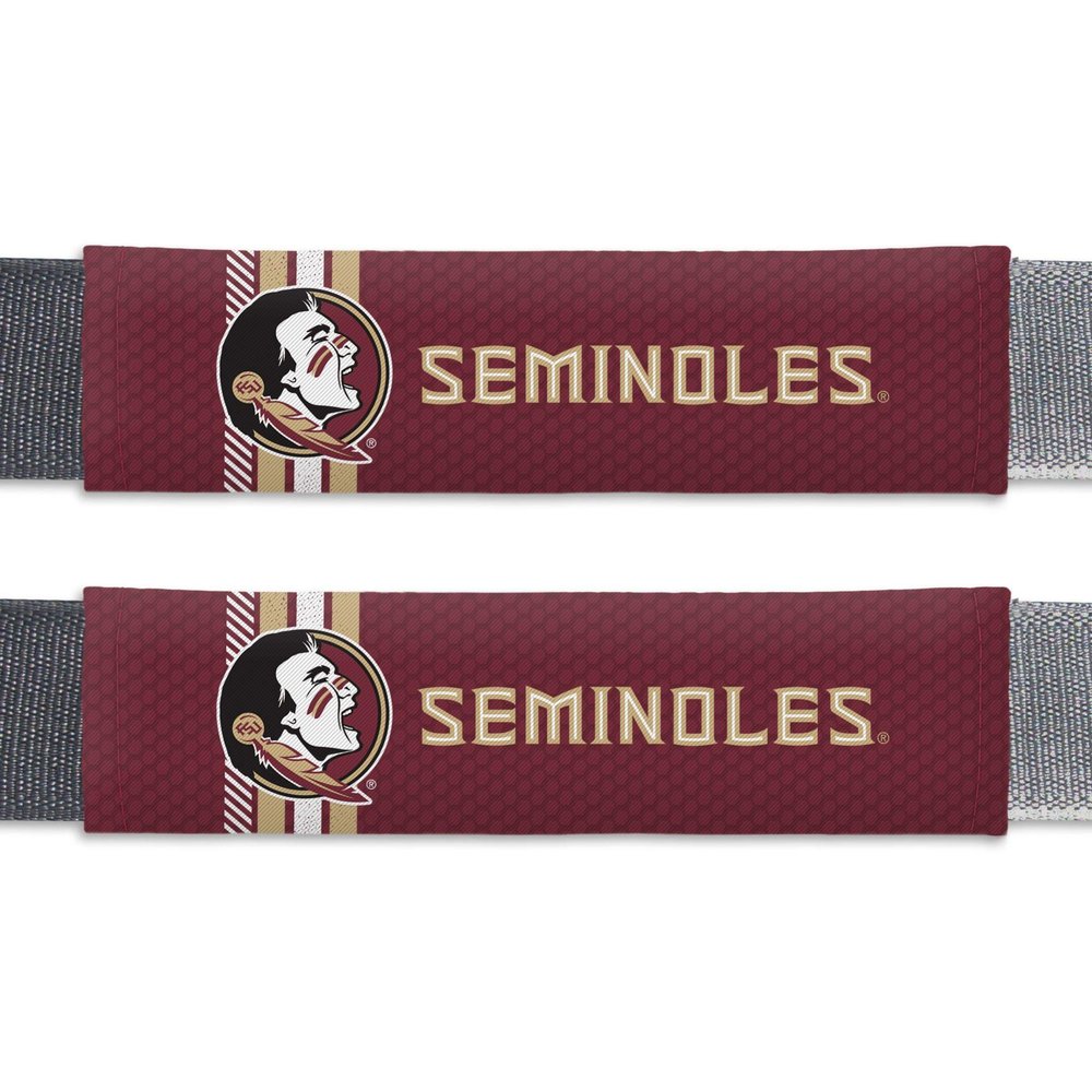 Fremont Die NCAA Florida State Seminoles Rally Seat Belt Pads, Universal Fit, Universal Fit, Team Colors