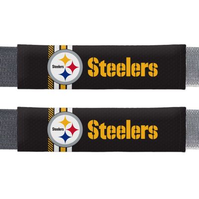 Fremont Die NFL Pittsburgh Steelers Rally Seat Belt Pads, Universal Fit, Universal Fit, Team Colors