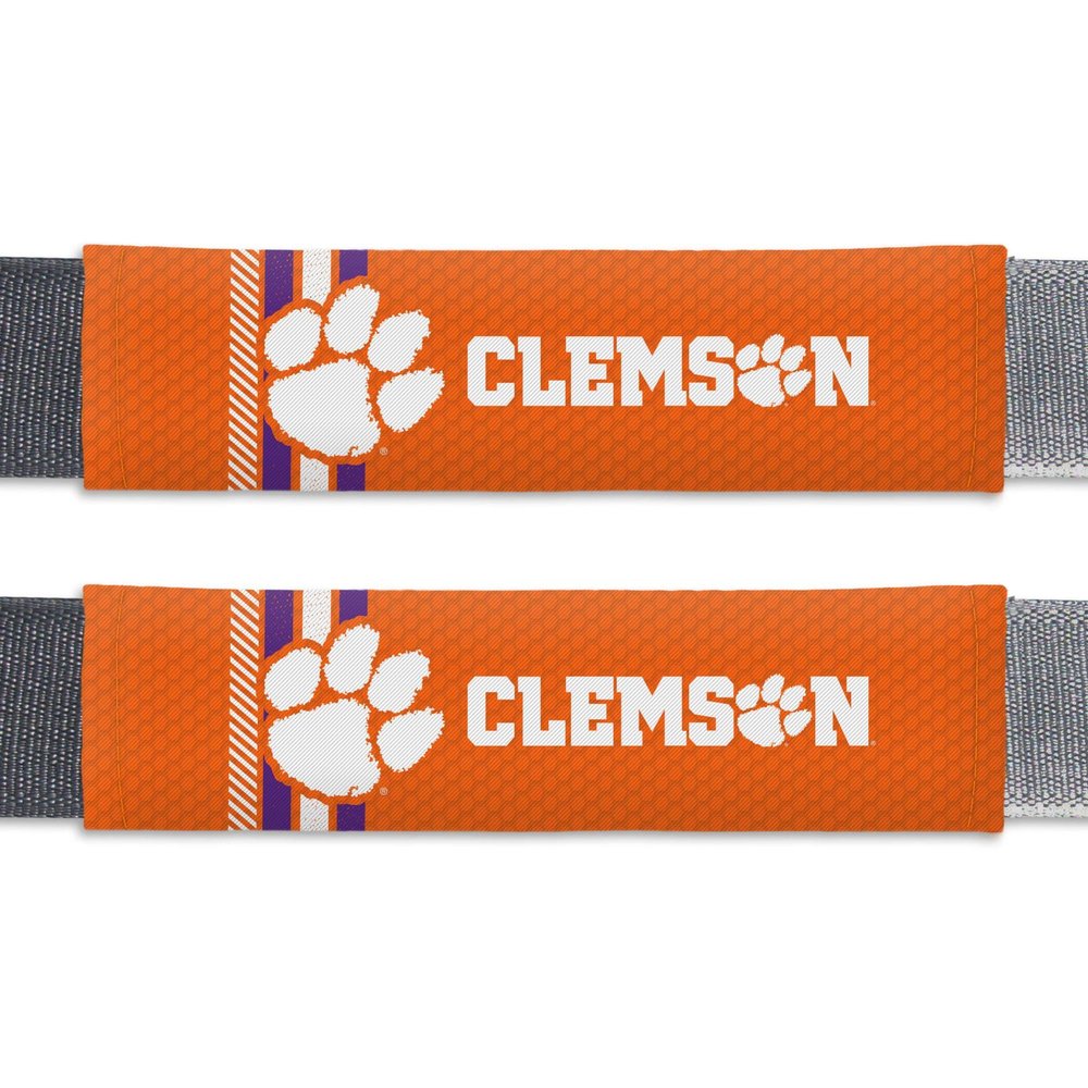 Fremont Die NCAA Clemson Tigers Rally Seat Belt Pads, Universal Fit, Universal Fit, Team Colors