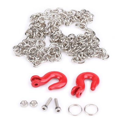 Yosoo RC Trailer Hooks, Metal Chain Hooks Truck Tow Hooks for SCX10 D90 1:10 RC Crawler Climbing Car, 0.2x0.5x0.8 Inch
