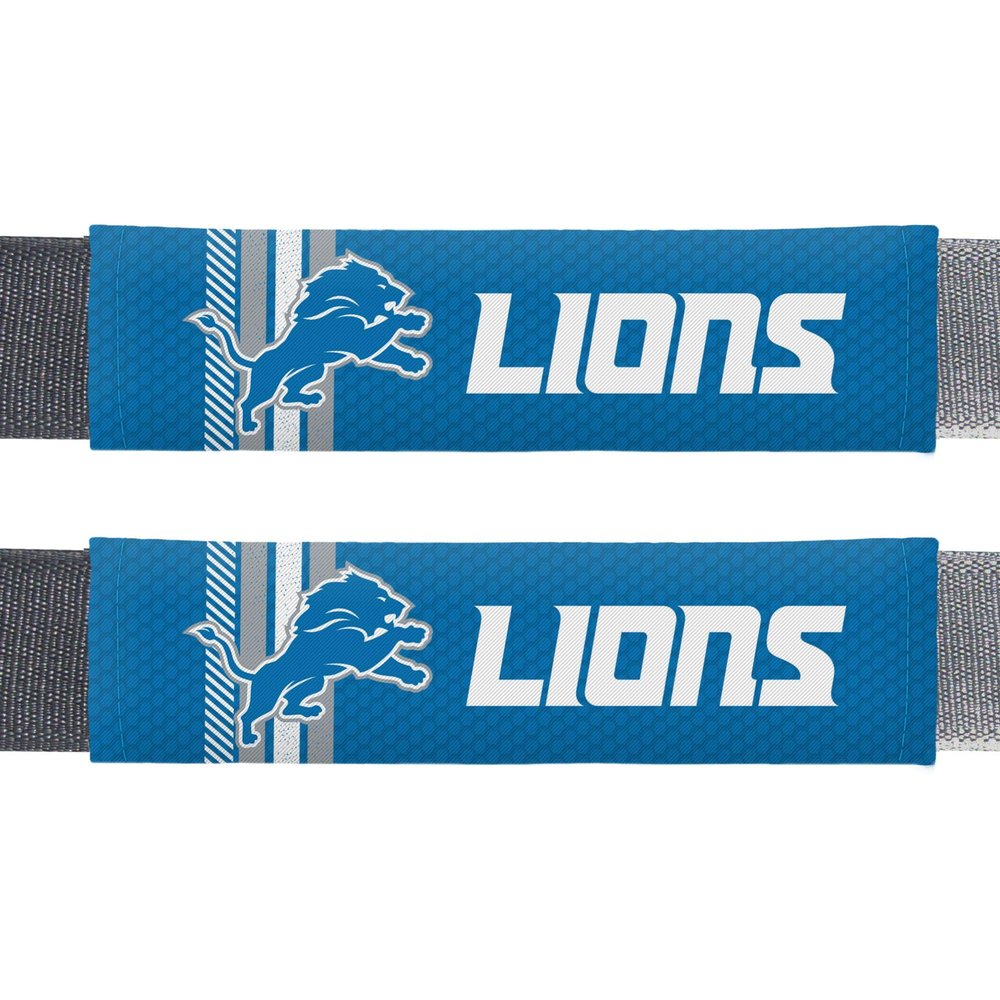 Fremont Die NFL Detroit Lions Rally Seat Belt Pads, Universal Fit, Universal Fit, Team Colors