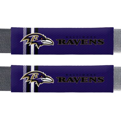 Fremont Die NFL Baltimore Ravens Rally Seat Belt Pads, Universal Fit, Universal Fit, Team Colors