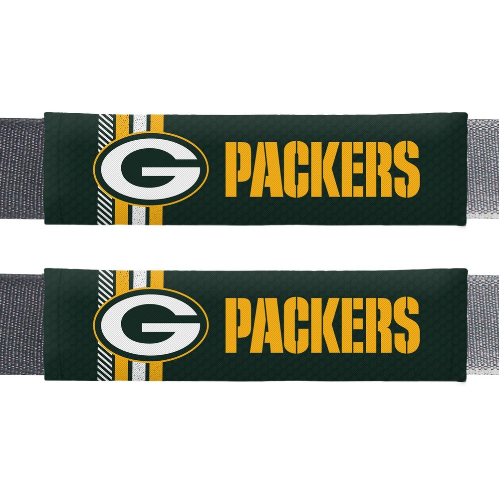 Fremont Die NFL Green Bay Packers Rally Seat Belt Pads, Universal Fit, Universal Fit, Team Colors