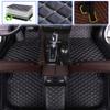 SureKit Car Floor Mats Compatible with Ford Fiesta 2006-2008 Floor Liner Waterproof Anti-Skid Luxury Leather Full Coverage Liner Front Rear Mat/Set(Black Beige) view 1