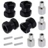 Alloy 12mm Wheel Hub Hex Spacer 15mm Offset Extension Drive Adapter for 1/10 RC Crawler Truck (15mm) view 3