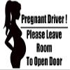 2 Pack - Pregnant Driver! Please Leave Room to Open Door - Decal Vinyl Sticker Graphics for Car Truck SUV Van Wall Window Laptop - 5.5" W X 3.4" H Black HGC3087.01 view 1