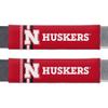 Fremont Die NCAA Nebraska Cornhuskers Rally Seat Belt Pads, Universal Fit, Universal Fit, Team Colors view 1