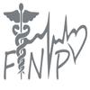 Gry 7.5in. Family Nurse Practitioner FNP Caduceus Lifeline Heart Decal Vinyl Sticker Graphics|UR Impressions|for Cars Trucks SUV Vans Walls Windows Laptop|Gray|7.5 X 4 inch|URI738-G view 1