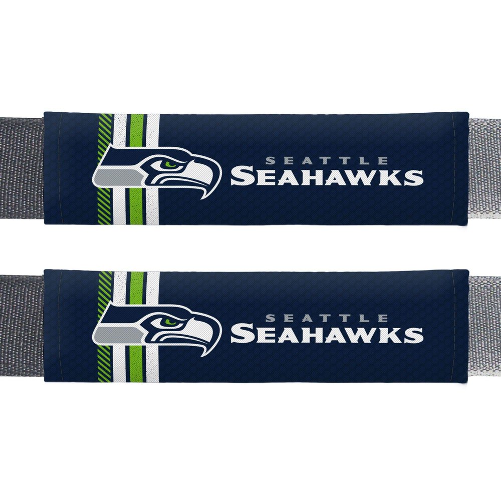 Fremont Die NFL Seattle Seahawks Rally Seat Belt Pads, Universal Fit, Universal Fit, Team Colors