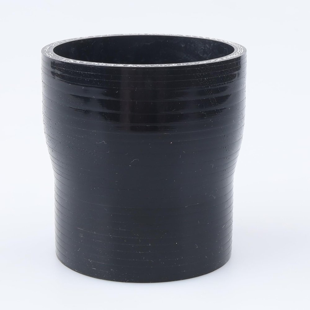 AC PERFORMANCE ID 2.5" to 2.25" (63mm to 57mm) Straight Reducer, Length 3" (76mm), 3-Ply Reinforced, Universal Automotive Pure Silicone Hose, Black