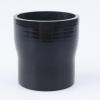AC PERFORMANCE ID 2.5" to 2.25" (63mm to 57mm) Straight Reducer, Length 3" (76mm), 3-Ply Reinforced, Universal Automotive Pure Silicone Hose, Black view 1