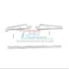 GPM for Arrma Talion 6S BLX (ARA106048) Upgrade Parts Aluminum Center Brace Bar + Chassis Brace - 3Pc Set Silver view 1