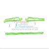 GPM for Arrma Talion 6S BLX (ARA106048) Upgrade Parts Aluminum Center Brace Bar + Chassis Brace - 3Pc Set Green view 1