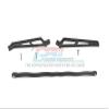GPM For Arrma Talion 6S BLX (ARA106048) Upgrade Parts Aluminum Center Brace Bar + Chassis Brace - 3Pc Set Black view 1