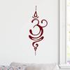 Minglewood Trading Soft Pink - Breathe Sanskrit Symbol Vinyl Sticker - Pranayama Ujjayi Yoga - V1 Die Cut Decal - 5w x 12.5h inches view 2