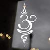 Minglewood Trading Soft Pink - Breathe Sanskrit Symbol Vinyl Sticker - Pranayama Ujjayi Yoga - V1 Die Cut Decal - 5w x 12.5h inches view 3