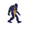 EW Designs Indiana Bigfoot Sticker Decal Vinyl in Big Foot Sasquatch yeti Bumper Sticker Vinyl Sticker Car Truck Decal 5" view 1
