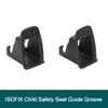 Carrfan 2pcs Car Child Seat ISOFIX Interface Buckle, Black Fixed Guide Groove view 4